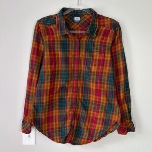 Kavu Plaid Flannel Button Up Shirt